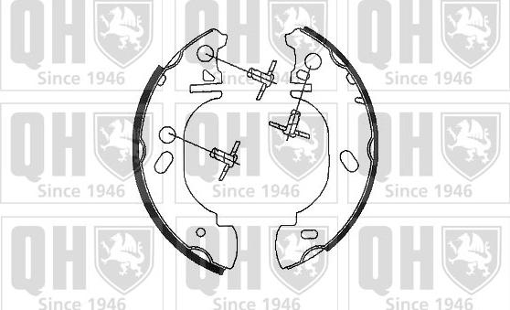 Quinton Hazell BS920 - Brake Shoe Set autospares.lv