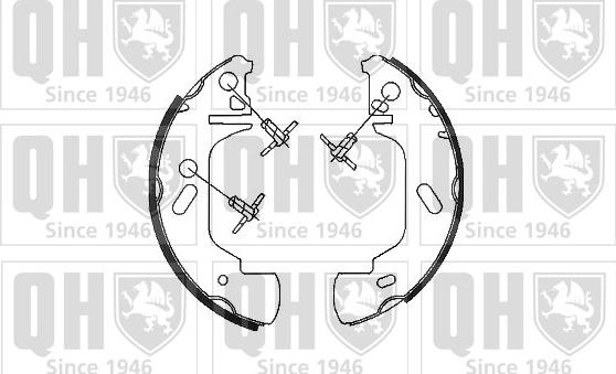 Quinton Hazell BS921 - Brake Shoe Set autospares.lv