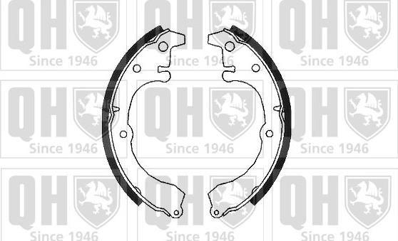 Quinton Hazell BS599 - Brake Shoe Set autospares.lv