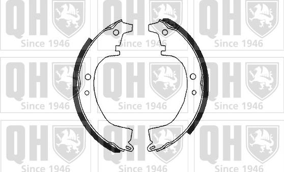 Quinton Hazell BS598 - Brake Shoe Set autospares.lv