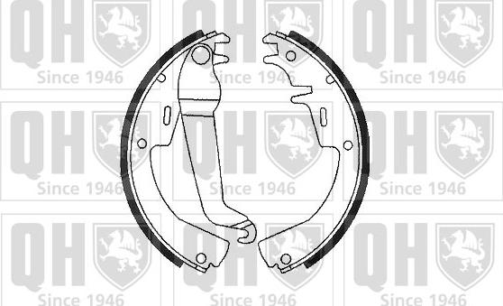 Quinton Hazell BS549 - Brake Shoe Set autospares.lv