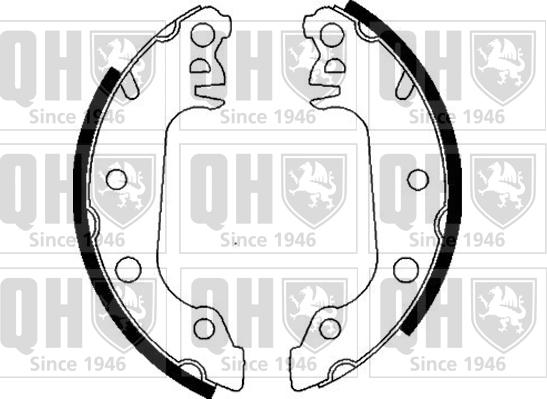 Quinton Hazell BS545 - Brake Shoe Set autospares.lv