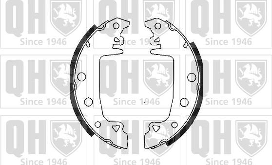 Quinton Hazell BS546 - Brake Shoe Set autospares.lv