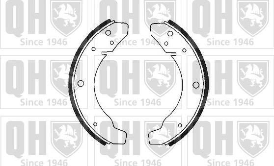 Quinton Hazell BS543 - Brake Shoe Set autospares.lv