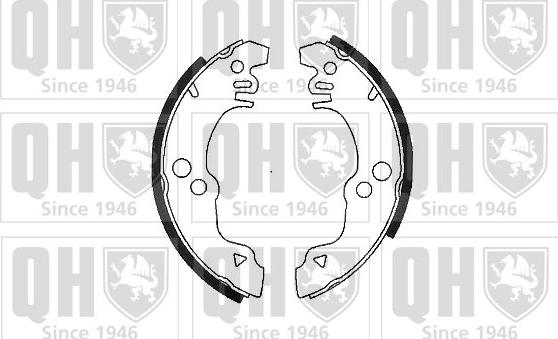 Quinton Hazell BS542 - Brake Shoe Set autospares.lv