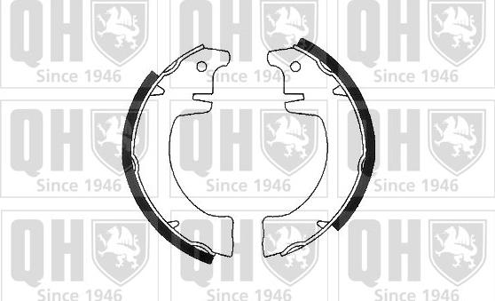 Quinton Hazell BS551 - Brake Shoe Set autospares.lv