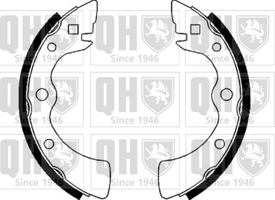 Quinton Hazell BS557 - Brake Shoe Set autospares.lv