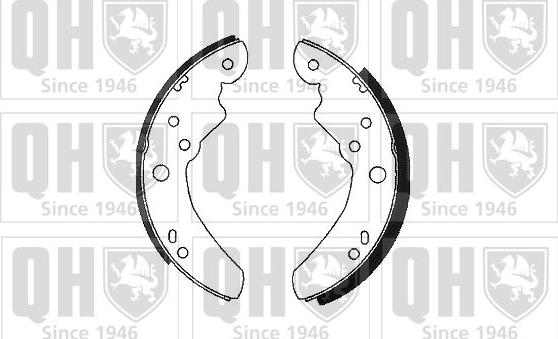 Quinton Hazell BS581 - Brake Shoe Set autospares.lv