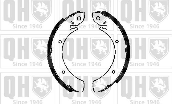 Quinton Hazell BS522 - Brake Shoe Set autospares.lv