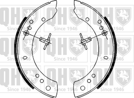 Quinton Hazell BS579 - Brake Shoe Set autospares.lv