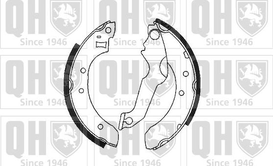 Quinton Hazell BS576 - Brake Shoe Set autospares.lv