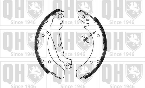 Quinton Hazell BS573 - Brake Shoe Set autospares.lv