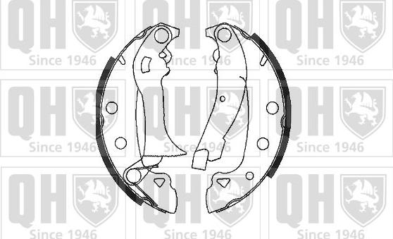 Quinton Hazell BS698 - Brake Shoe Set autospares.lv