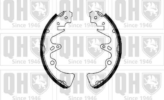 Quinton Hazell BS655 - Brake Shoe Set autospares.lv