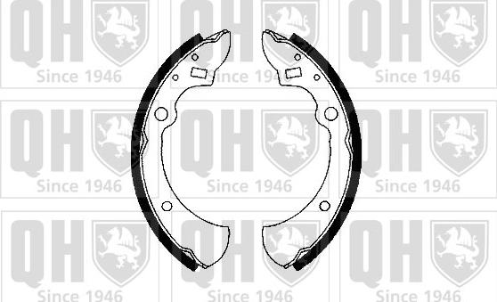 Quinton Hazell BS666 - Brake Shoe Set autospares.lv