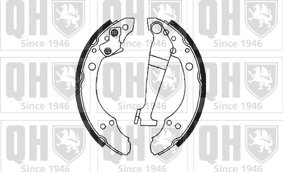 Quinton Hazell BS601 - Brake Shoe Set autospares.lv