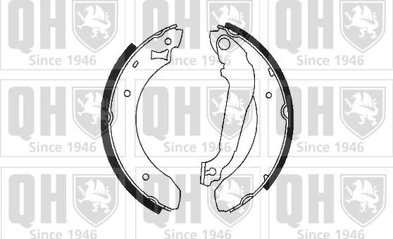 Quinton Hazell BS615 - Brake Shoe Set autospares.lv