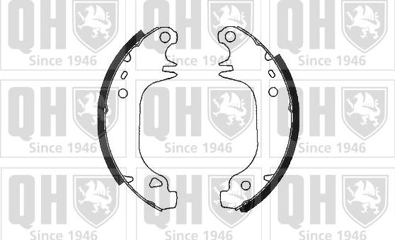 Quinton Hazell BS616 - Brake Shoe Set autospares.lv