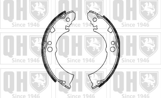 Quinton Hazell BS610 - Brake Shoe Set autospares.lv