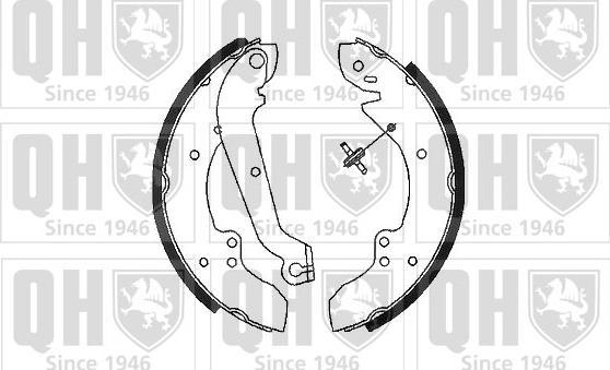 Quinton Hazell BS613 - Brake Shoe Set autospares.lv