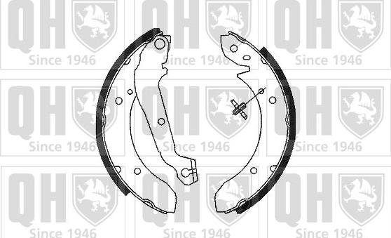 Quinton Hazell BS612 - Brake Shoe Set autospares.lv