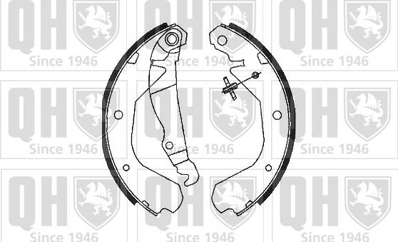 Quinton Hazell BS685 - Brake Shoe Set autospares.lv