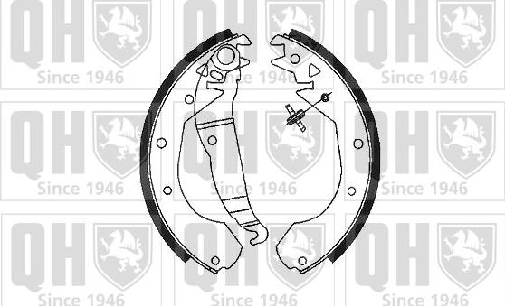 Quinton Hazell BS686 - Brake Shoe Set autospares.lv