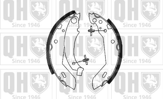 Quinton Hazell BS681 - Brake Shoe Set autospares.lv
