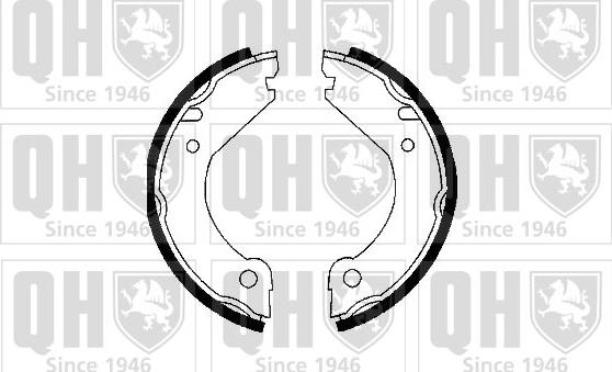 Quinton Hazell BS671 - Brake Shoe Set, parking brake autospares.lv