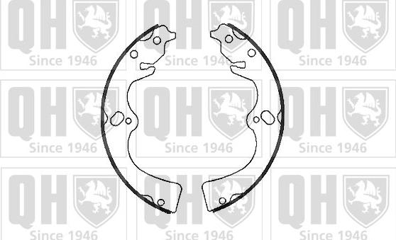 Quinton Hazell BS1093 - Brake Shoe Set autospares.lv