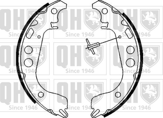 Quinton Hazell BS1058 - Brake Shoe Set autospares.lv