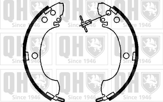 Quinton Hazell BS1007 - Brake Shoe Set autospares.lv