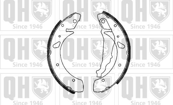Quinton Hazell BS1085 - Brake Shoe Set autospares.lv