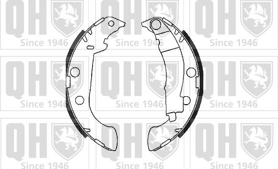 Quinton Hazell BS1080 - Brake Shoe Set autospares.lv