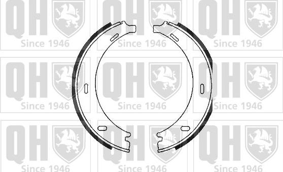 Quinton Hazell BS1083 - Brake Shoe Set, parking brake autospares.lv