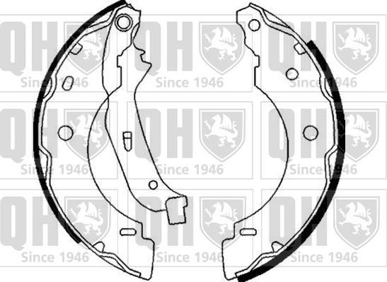 Quinton Hazell BS1034 - Brake Shoe Set autospares.lv