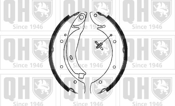 Quinton Hazell BS1075 - Brake Shoe Set autospares.lv
