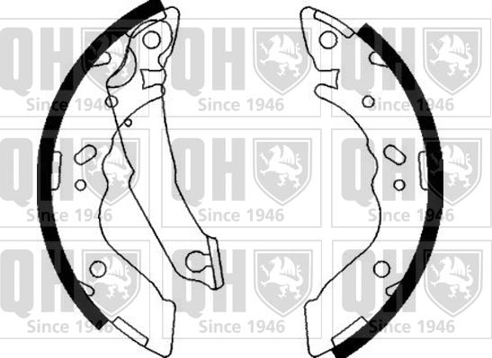 Quinton Hazell BS1076 - Brake Shoe Set autospares.lv