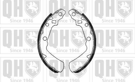 Quinton Hazell BS1070 - Brake Shoe Set autospares.lv