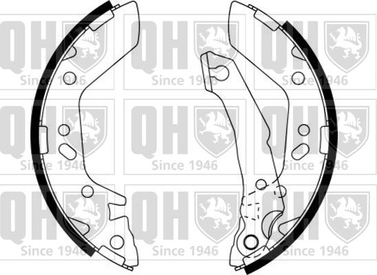 Quinton Hazell BS1149 - Brake Shoe Set autospares.lv