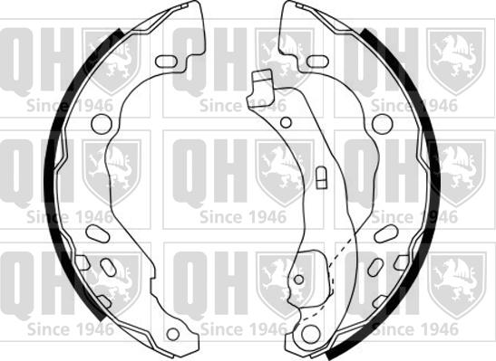 Quinton Hazell BS1144 - Brake Shoe Set autospares.lv