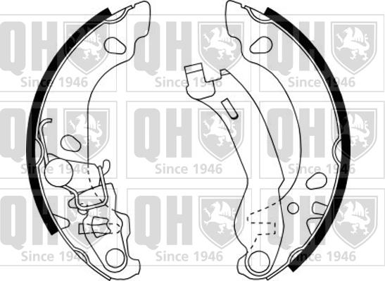 Quinton Hazell BS1146 - Brake Shoe Set autospares.lv