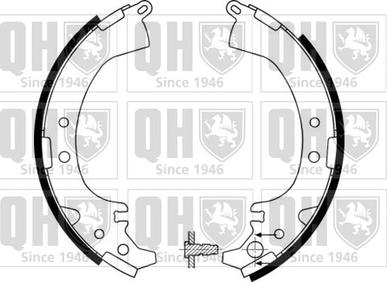 Quinton Hazell BS1148 - Brake Shoe Set autospares.lv