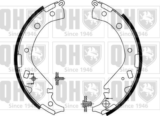 Quinton Hazell BS1147 - Brake Shoe Set autospares.lv