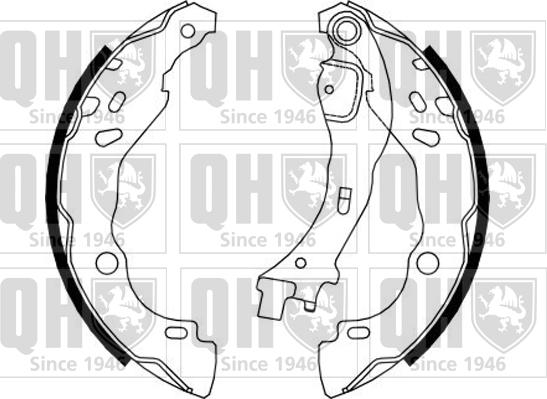 Quinton Hazell BS1156 - Brake Shoe Set autospares.lv