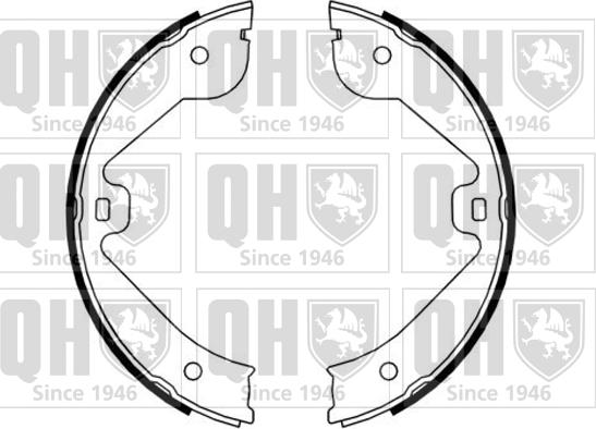 Quinton Hazell BS1165 - Brake Shoe Set, parking brake autospares.lv