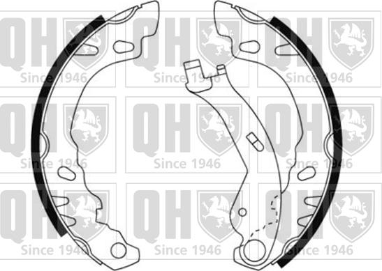 Quinton Hazell BS1166 - Brake Shoe Set autospares.lv