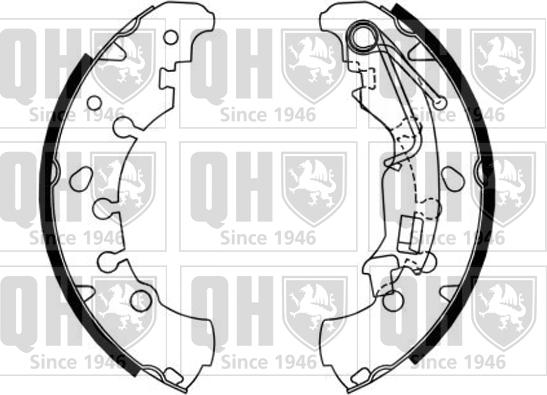 Quinton Hazell BS1163 - Brake Shoe Set autospares.lv