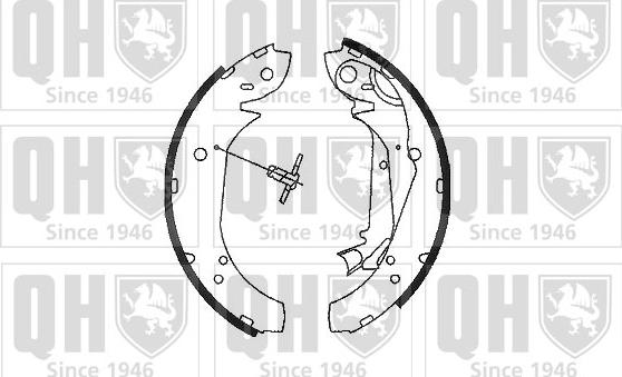 Quinton Hazell BS1109 - Brake Shoe Set autospares.lv