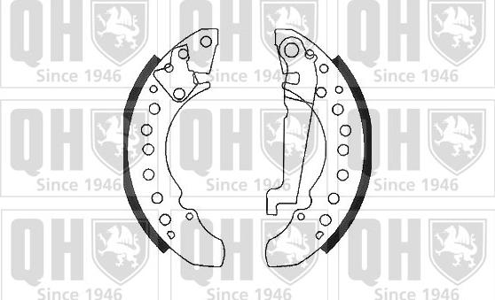 Quinton Hazell BS1106 - Brake Shoe Set autospares.lv